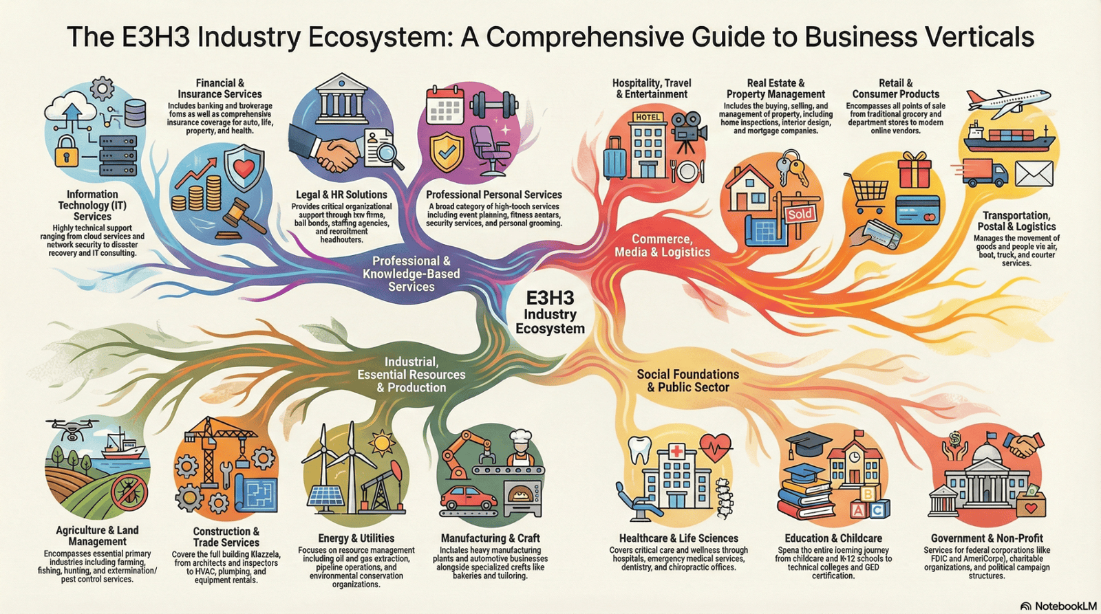 E3H3 IT Services support every sector of the modern economy where the technical and regulatory stakes are highest.